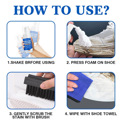 Premium Sneaker Cleaning Foam | Deep Clean in Minutes